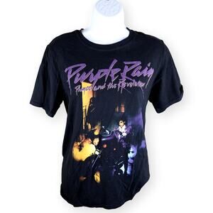 Prince And The Revolution Men’s T-Shirt Black Size Small Purple Rain Cotton